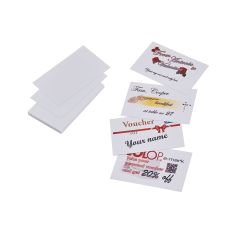 100 card in cartoncino 300 gr 85,5 x 54 mm per emark